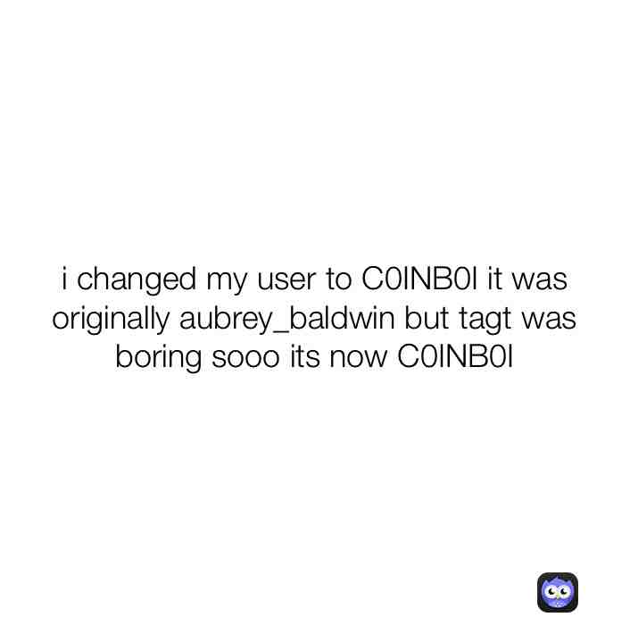 just a random change lmao