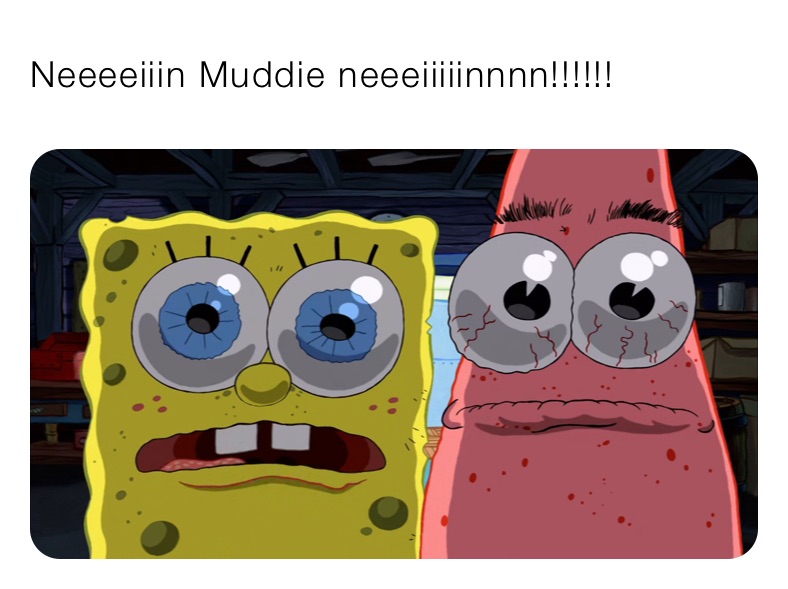 Neeeeiiin Muddie neeeiiiiinnnn!!!!!!