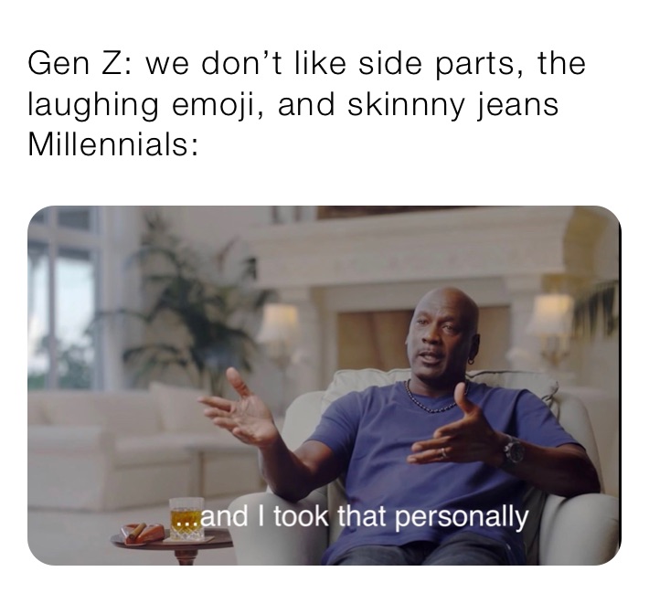 Skinny Jean Wearing Laughing Emoji Using Hair in a Side Part Mom Mug