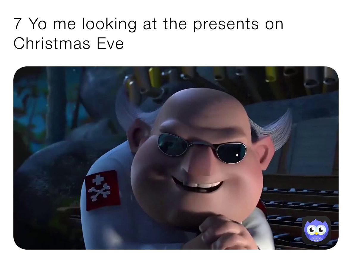 7 Yo me looking at the presents on Christmas eve