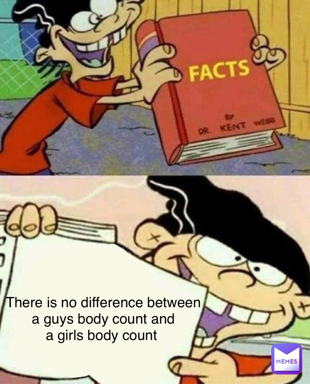 There is no difference between 
a guys body count and 
a girls body count