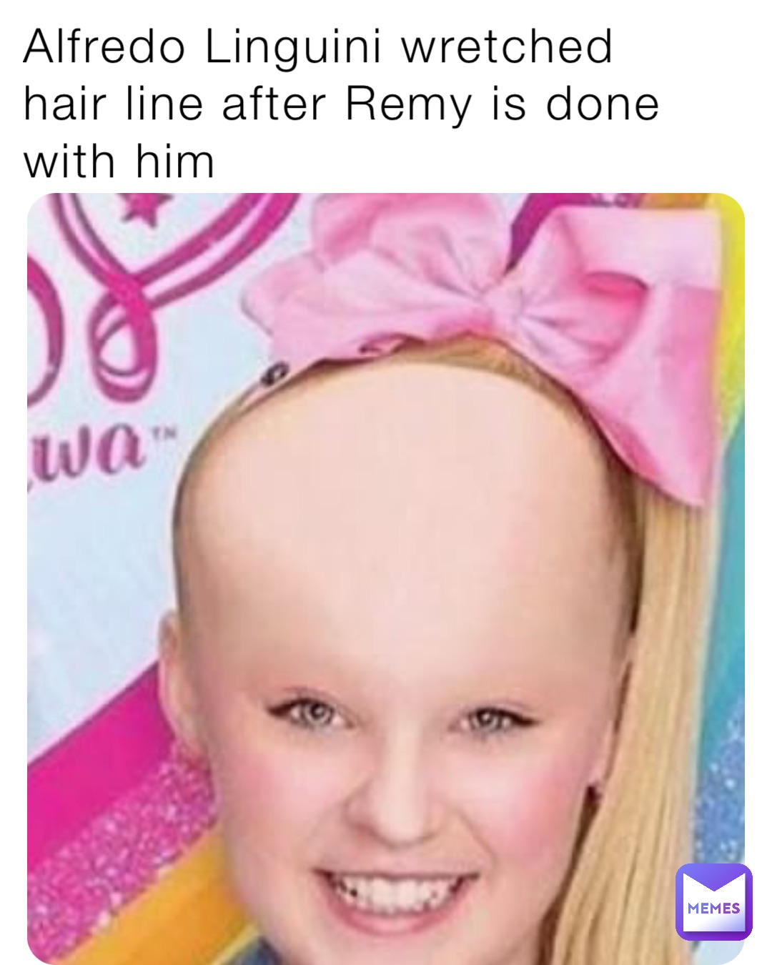 Alfredo Linguini wretched
hair line after Remy is done with him