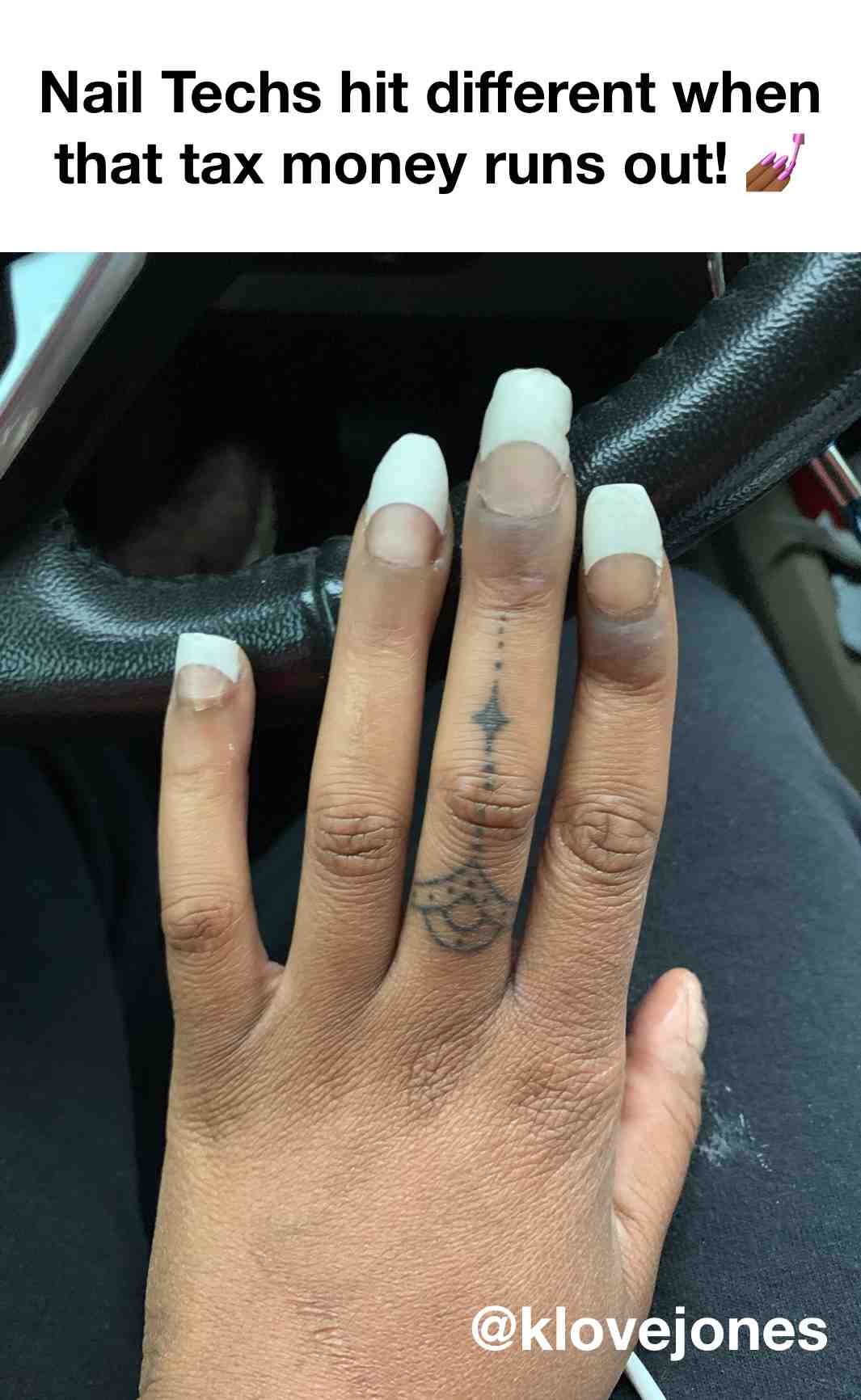 #Lmao... This has me in #tears 😂😂😂 #nails #art #nailart #nailtechs #nailsalon #homesalon #hitdifferent #wrong #shetriedit #tryagain #tax #taxes #taxmoney #money #gone #empty #bank #explore #explorepage #viral #global #artificial #acrylics #leepresson #april #livlafluv #livelaughlove #livingmybestlife
