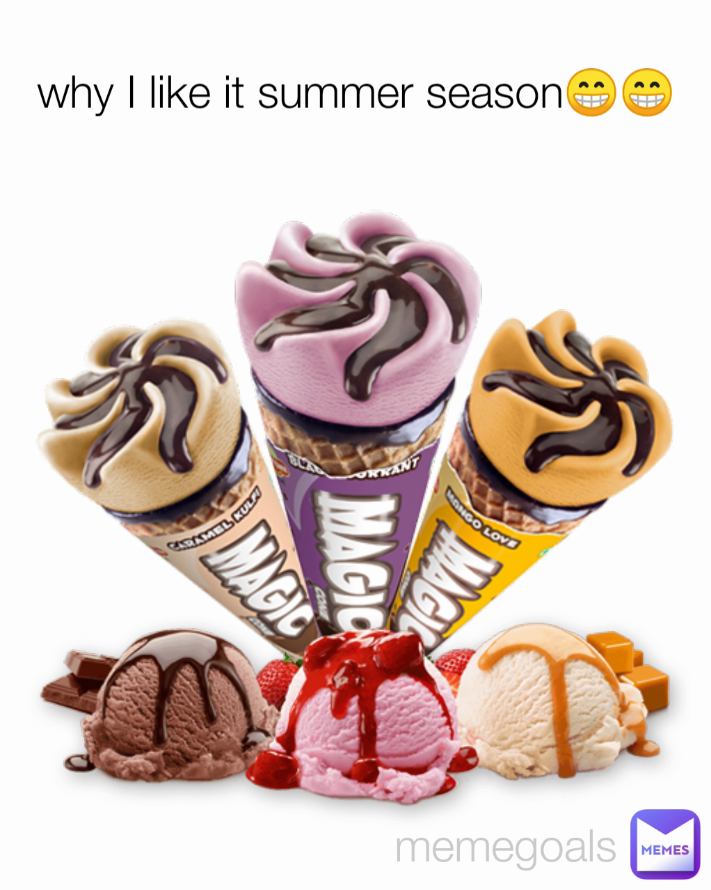 memegoals why I like it summer season😁😁