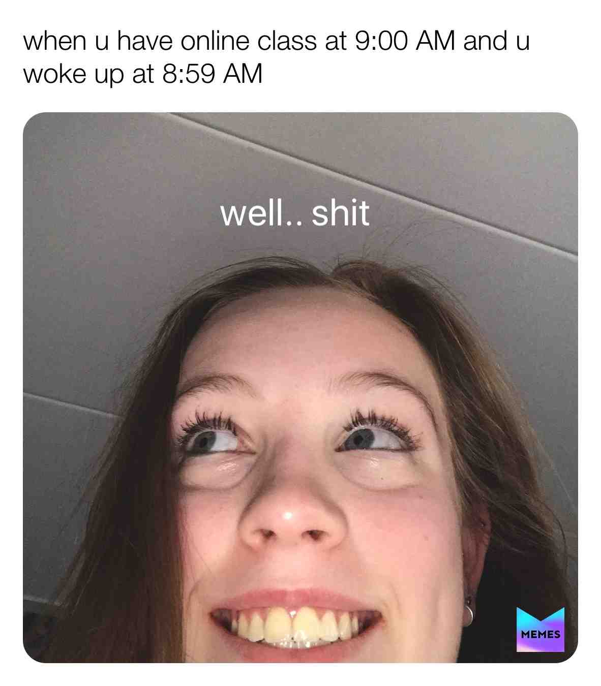 been there, done that. Still went back to sleep.  #corona  #coronavirus  #onlineclass  #sleep  #funnymemes  #memes  #memesdaily  #memestagram @memes
(lmao this is my face, no joke)