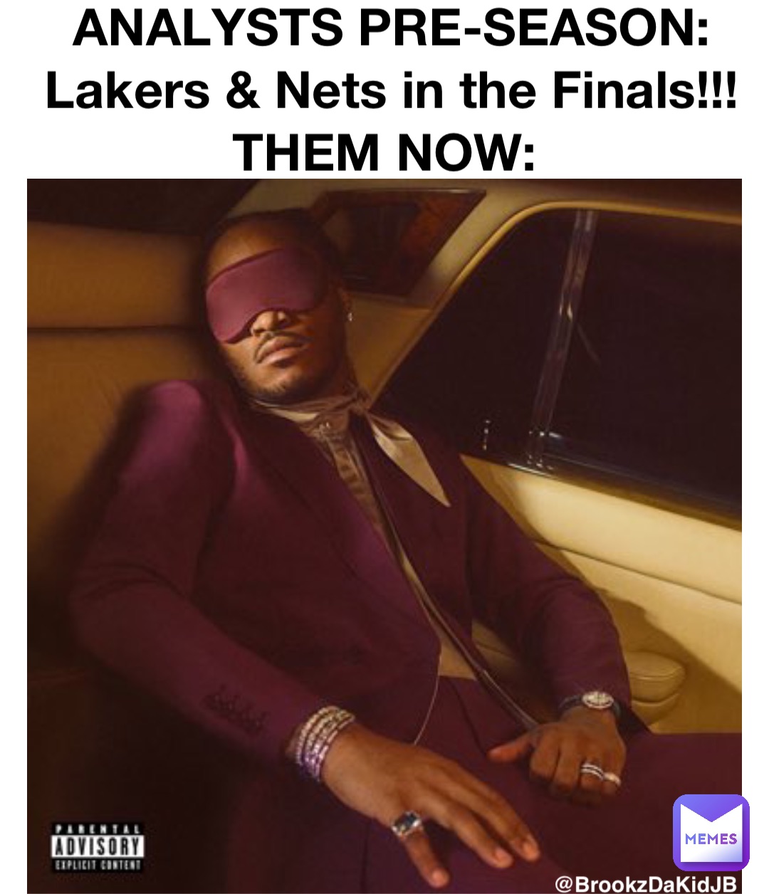 ANALYSTS PRE-SEASON: 
Lakers & Nets in the Finals!!! 
THEM NOW: @BrookzDaKidJB