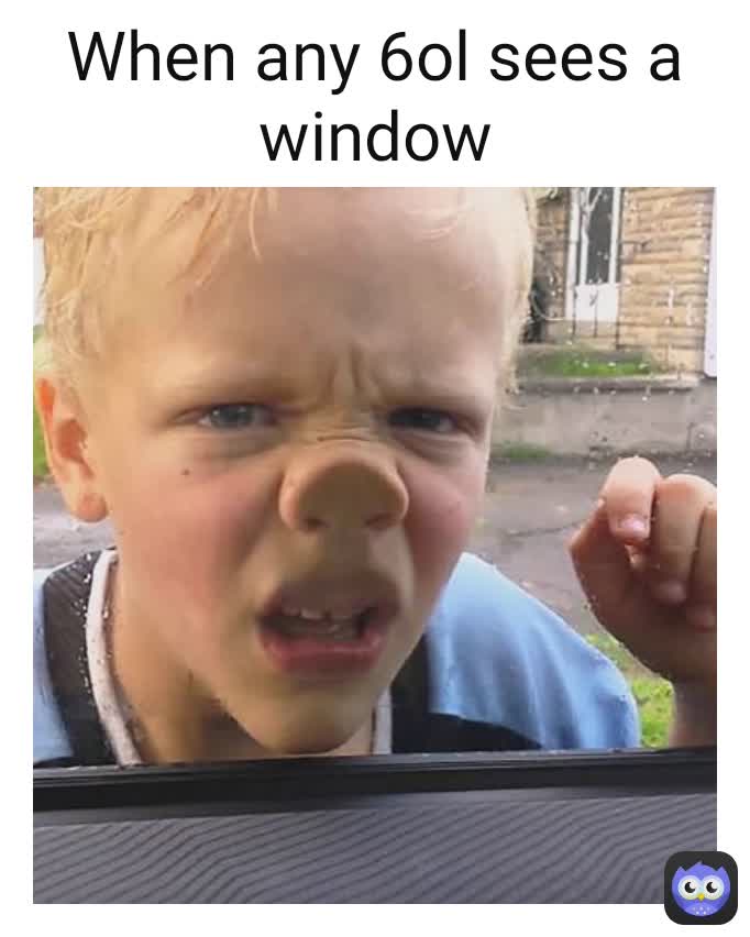When any 6ol sees a window