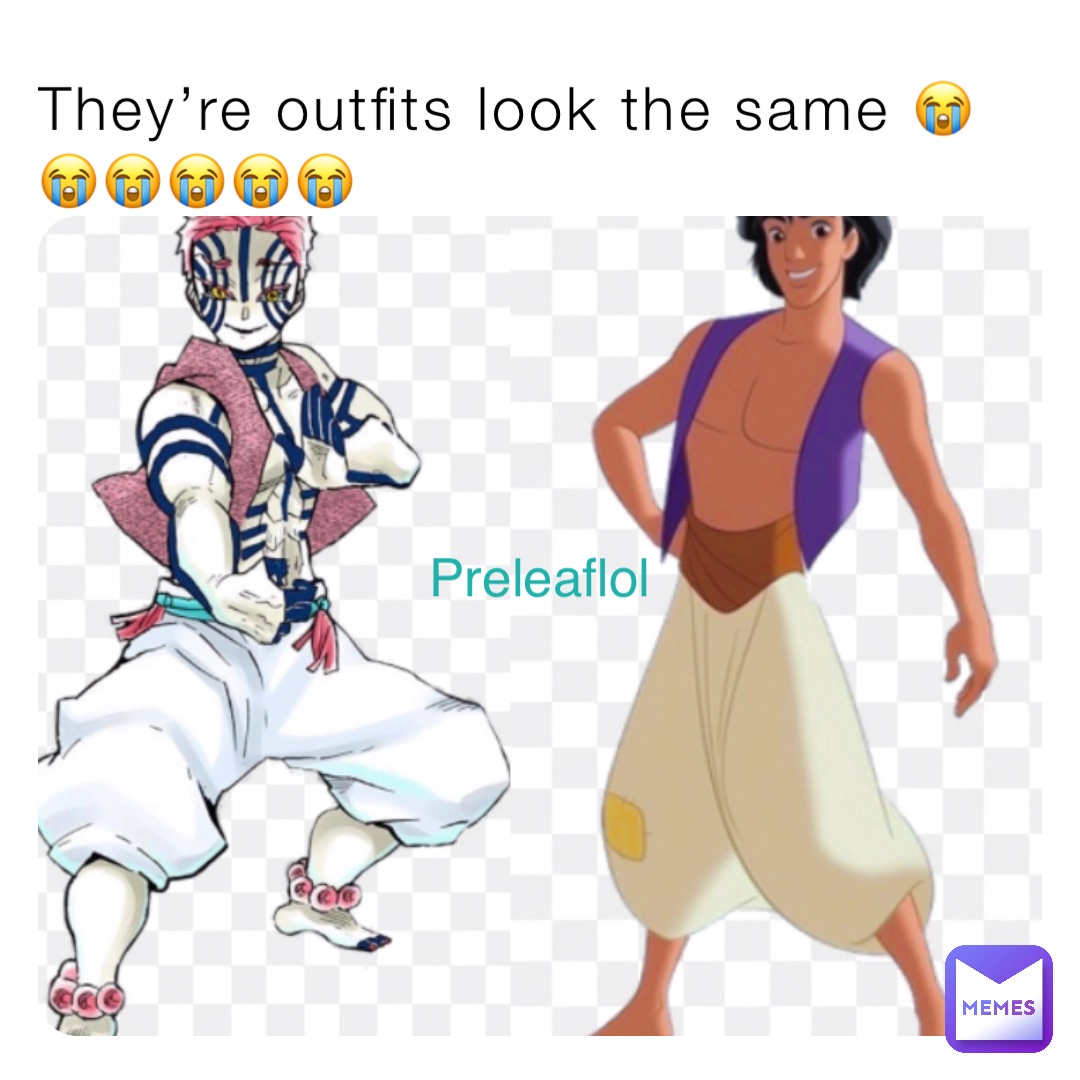 They’re outfits look the same 😭😭😭😭😭😭 Preleaflol