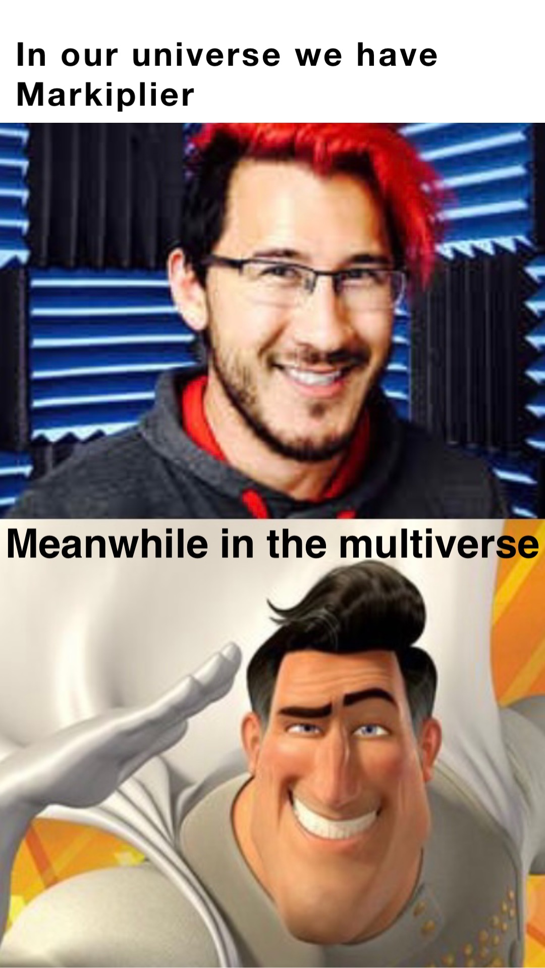 In our universe we have Markiplier Meanwhile in the multiverse