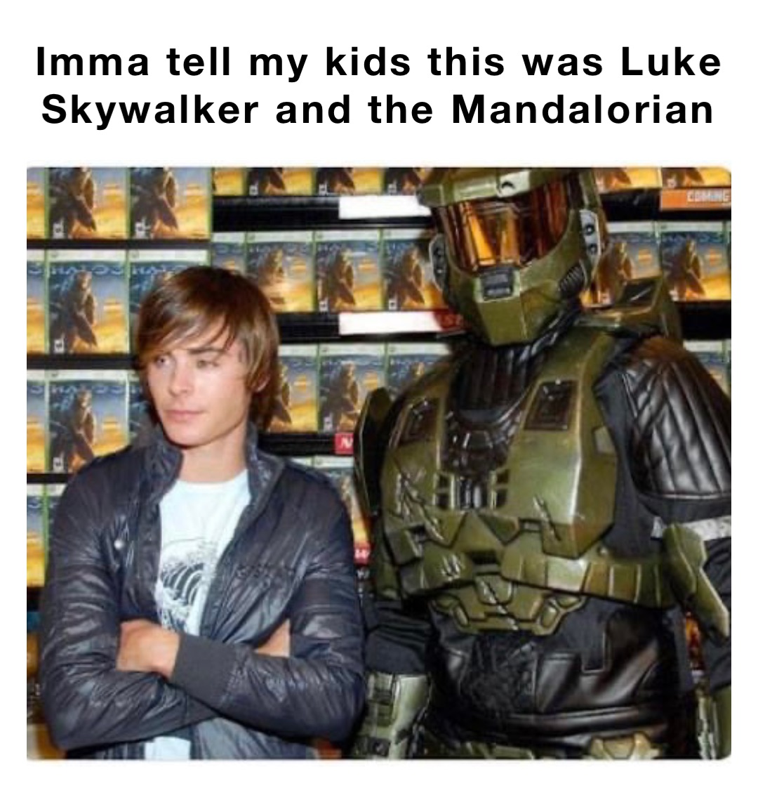 Imma tell my kids this was Luke Skywalker and the Mandalorian