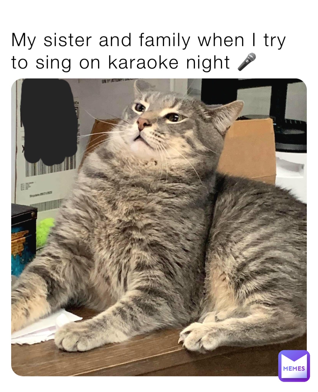 My sister and family when I try to sing on karaoke night 🎤