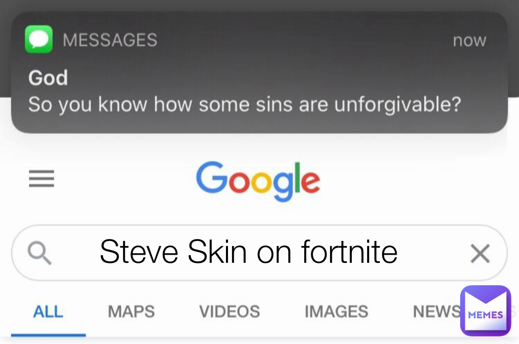 Steve Skin on fortnite