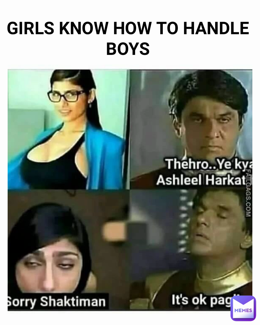 GIRLS KNOW HOW TO HANDLE BOYS