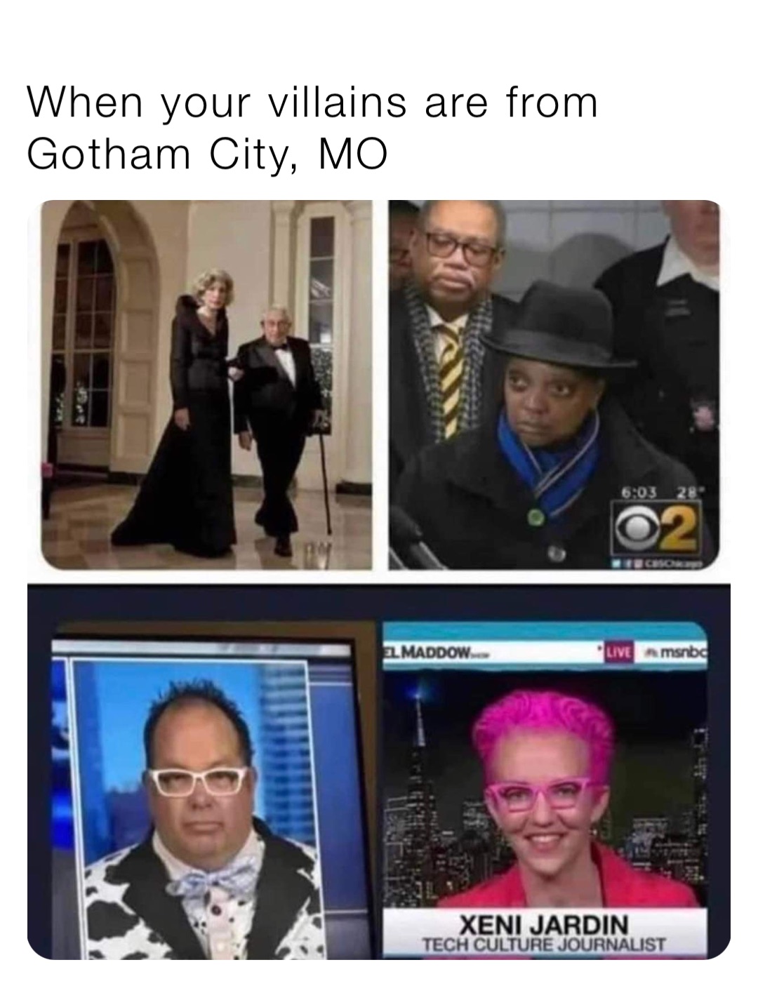 When your villains are from Gotham City, MO