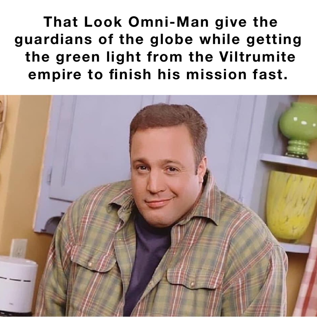 That Look Omni-Man give the guardians of the globe while getting the green light from the Viltrumite empire to finish his mission fast.