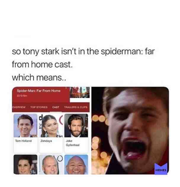 #tonystark #spiderman #farfromhome #tomholland #zendaya #robertdowneyjr #yesyesyes