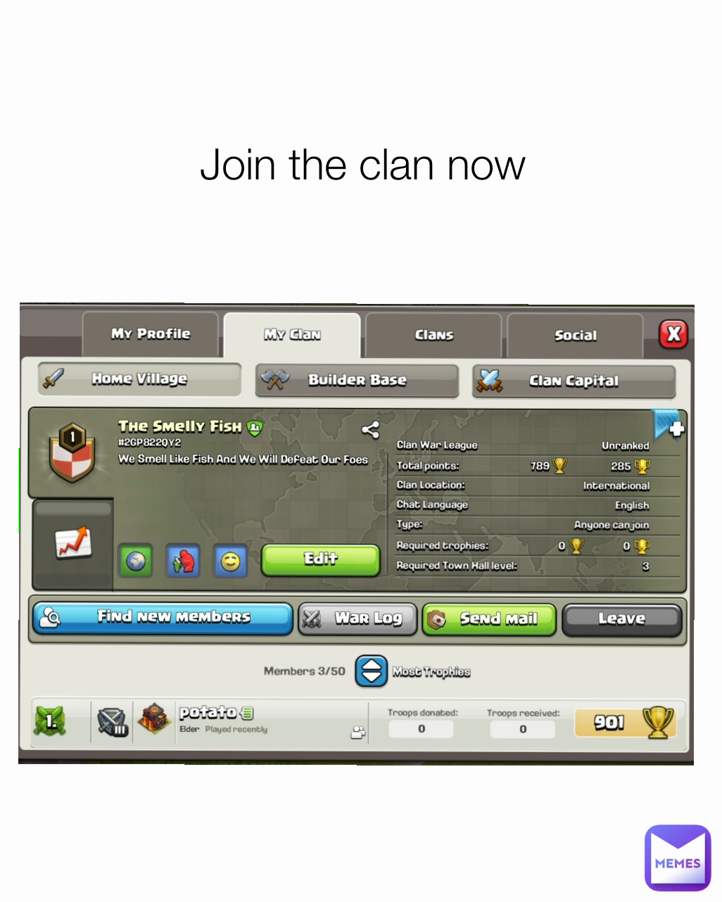 Join the clan now