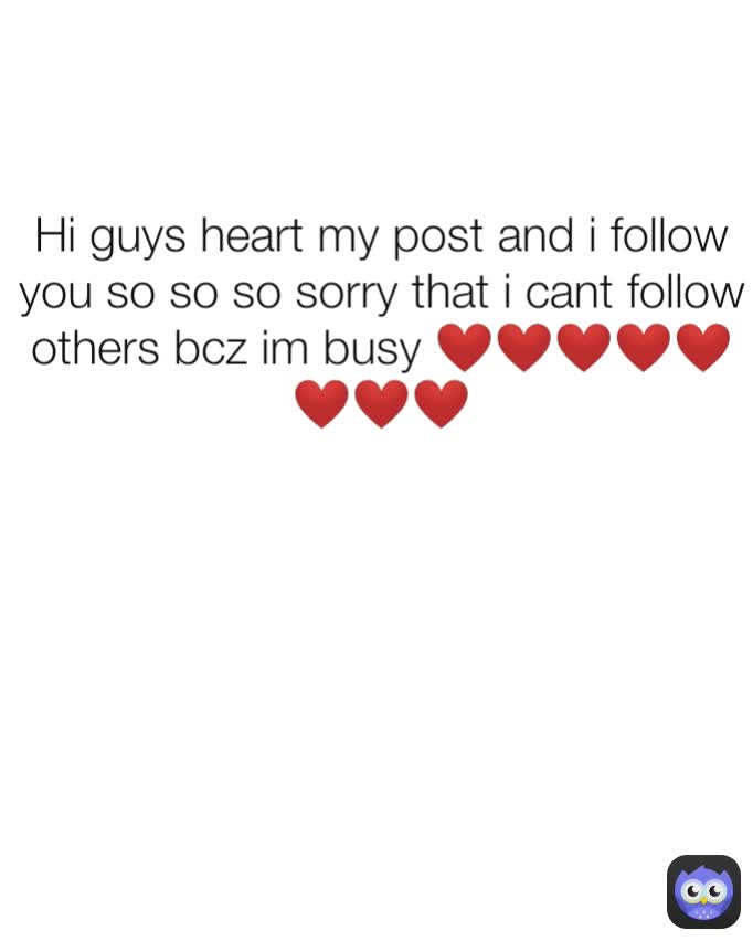 Hi guys heart my post and i follow you so so so sorry that i cant follow others bcz im busy ❤️❤️❤️❤️❤️❤️❤️❤️