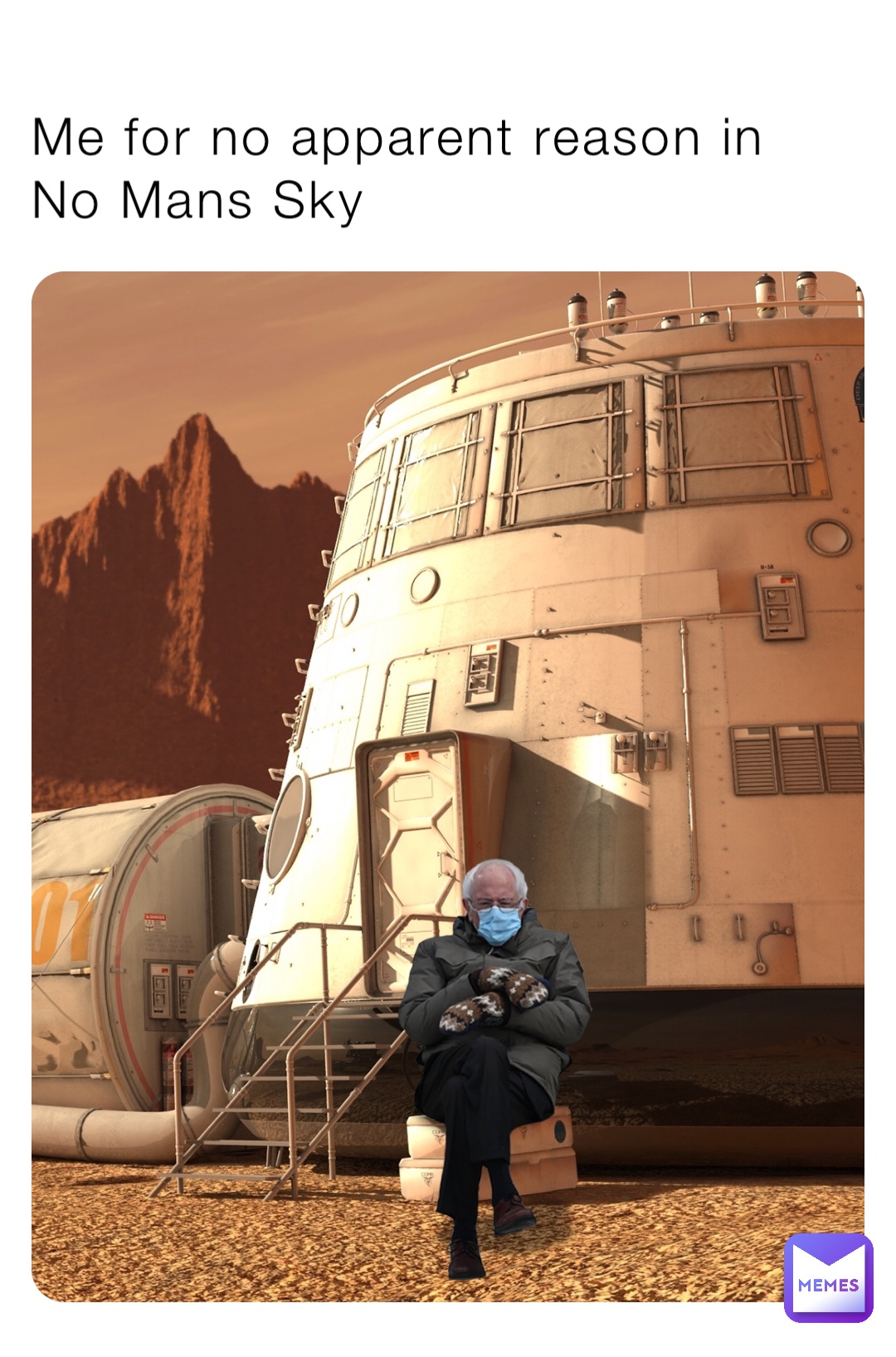 Me for no apparent reason in No Mans Sky
