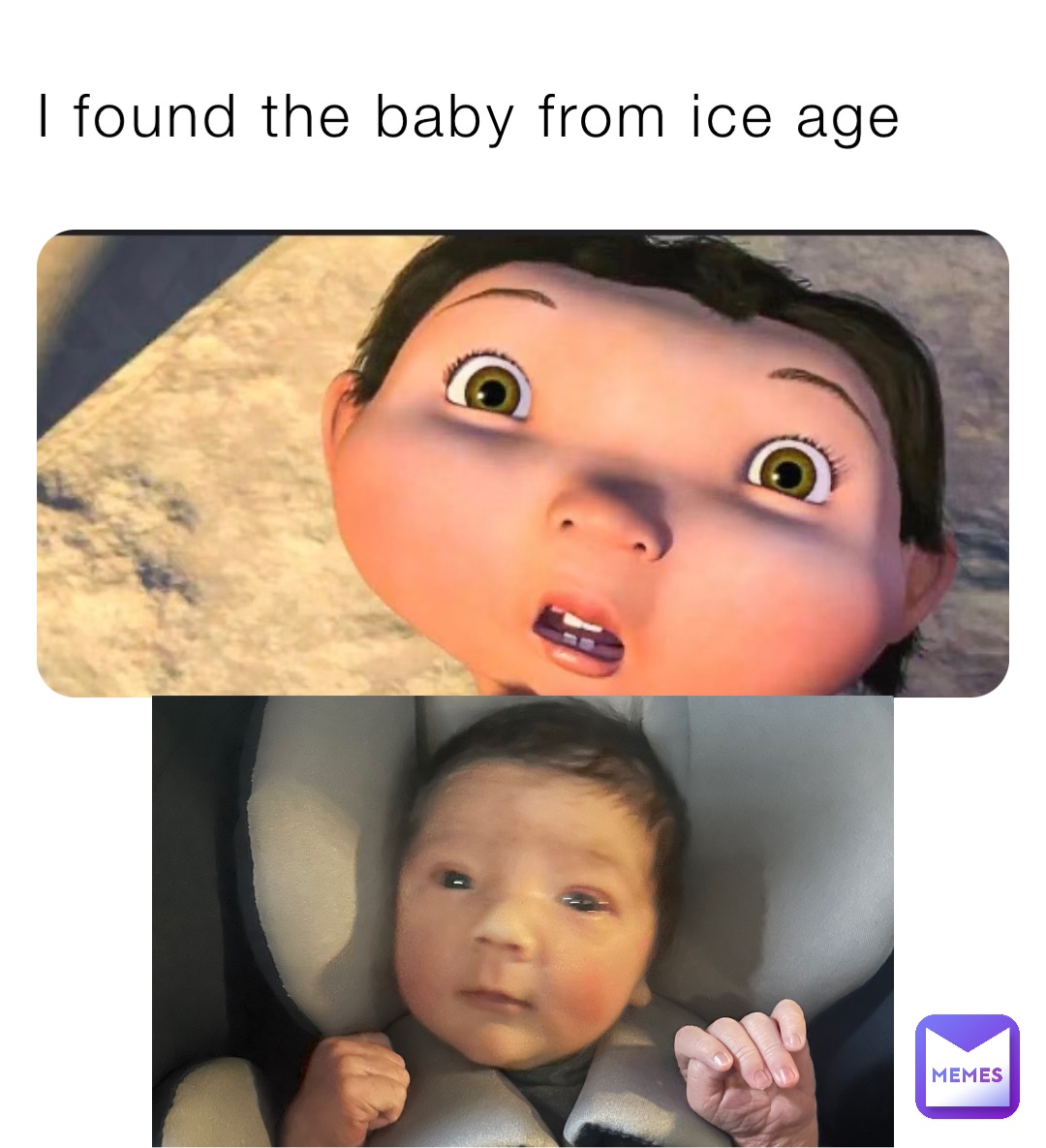I found the baby from ice age