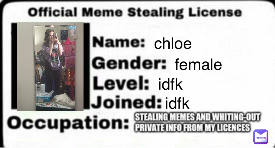 chloe female idfk idfk
