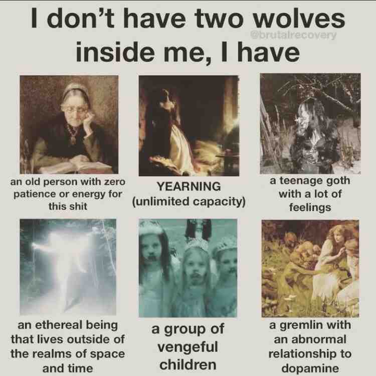 My personality’s put into catigories