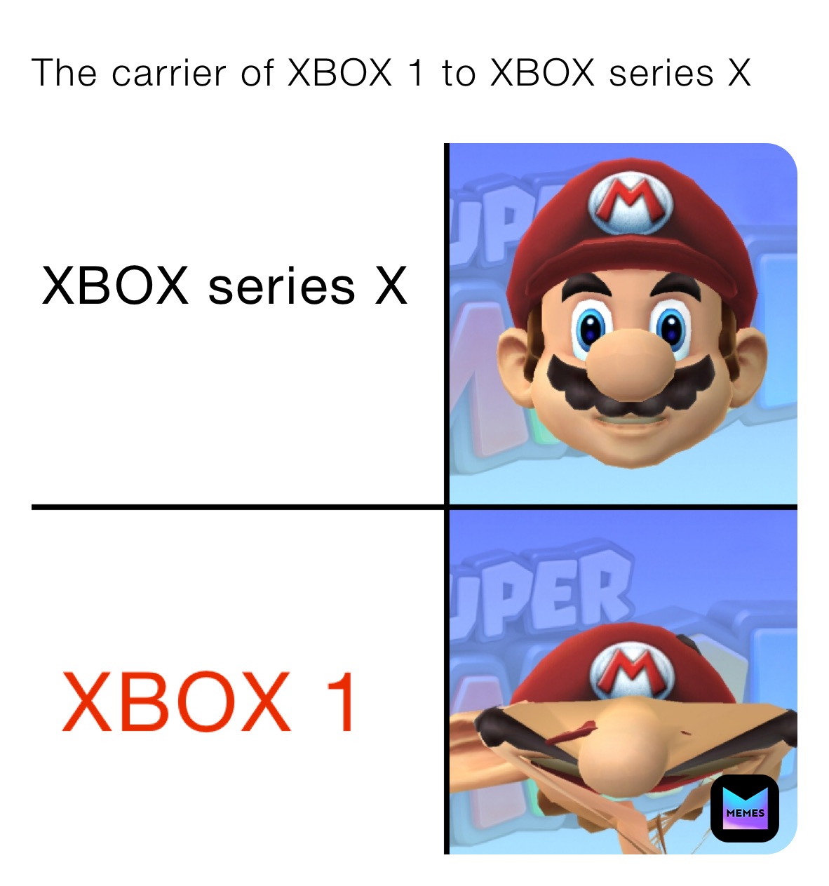 The carrier of XBOX 1 to XBOX series X