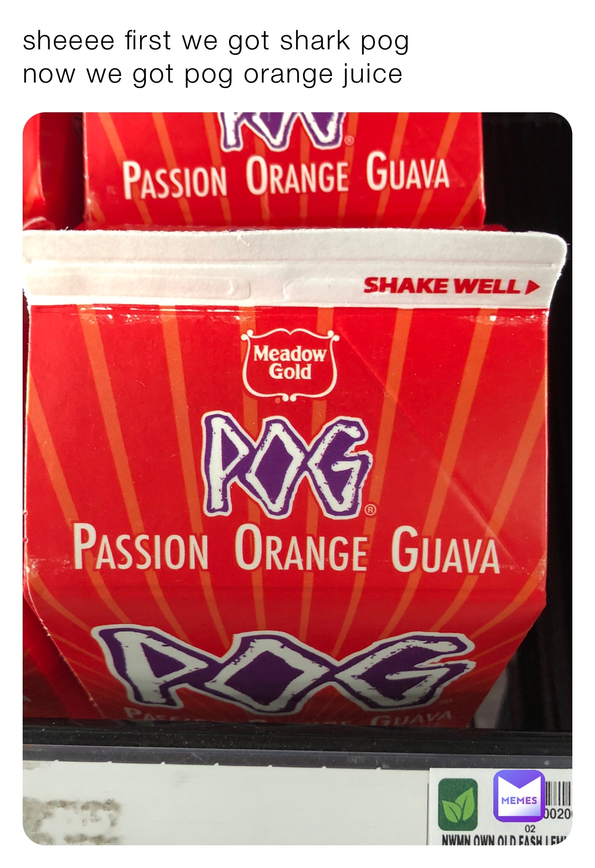 sheeee first we got shark pog 
now we got pog orange juice