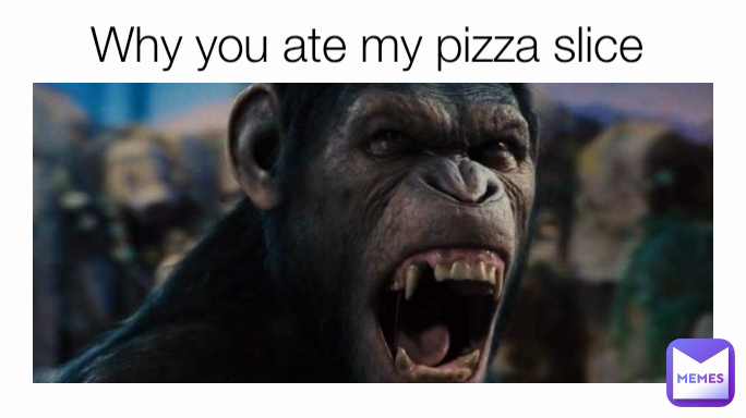 Why you ate my pizza slice 