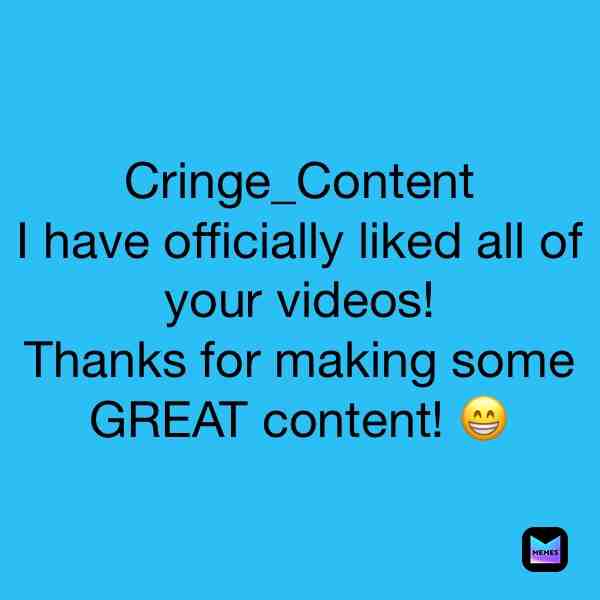 #shoutouttoCringe_Content     #KeepUpTheGoodWork     #thanks4XOForGivingMeThisIdea!