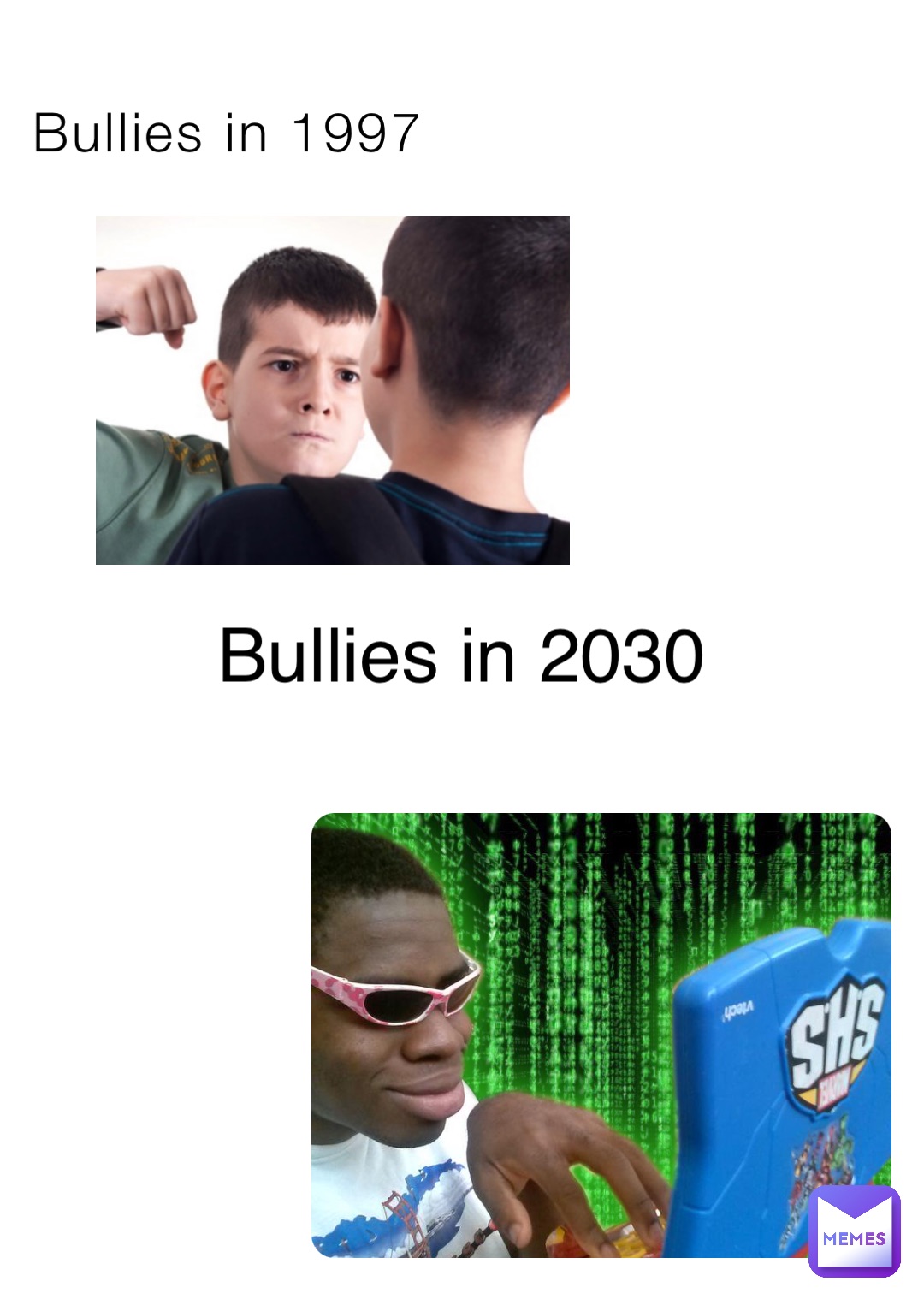 Bullies in 1997 Bullies in 2030