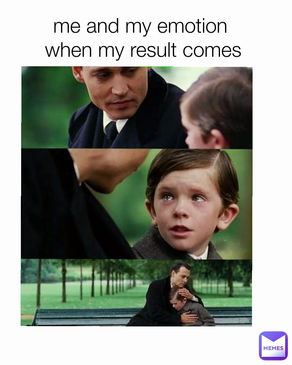 me and my emotion 
when my result comes