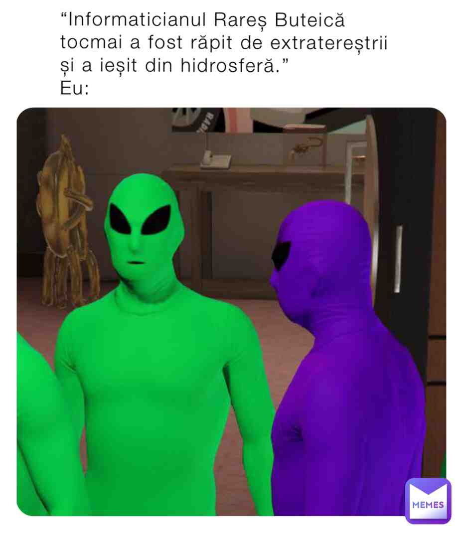 Meme shared by @raresfano1