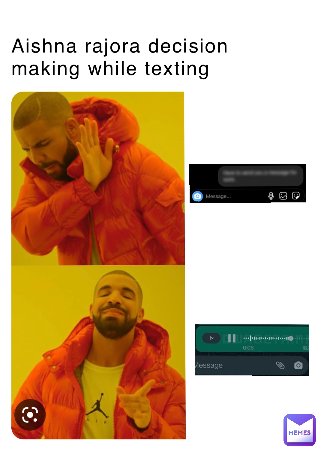 Aishna rajora decision making while texting