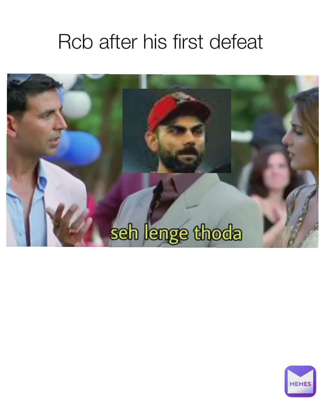 Rcb after his first defeat