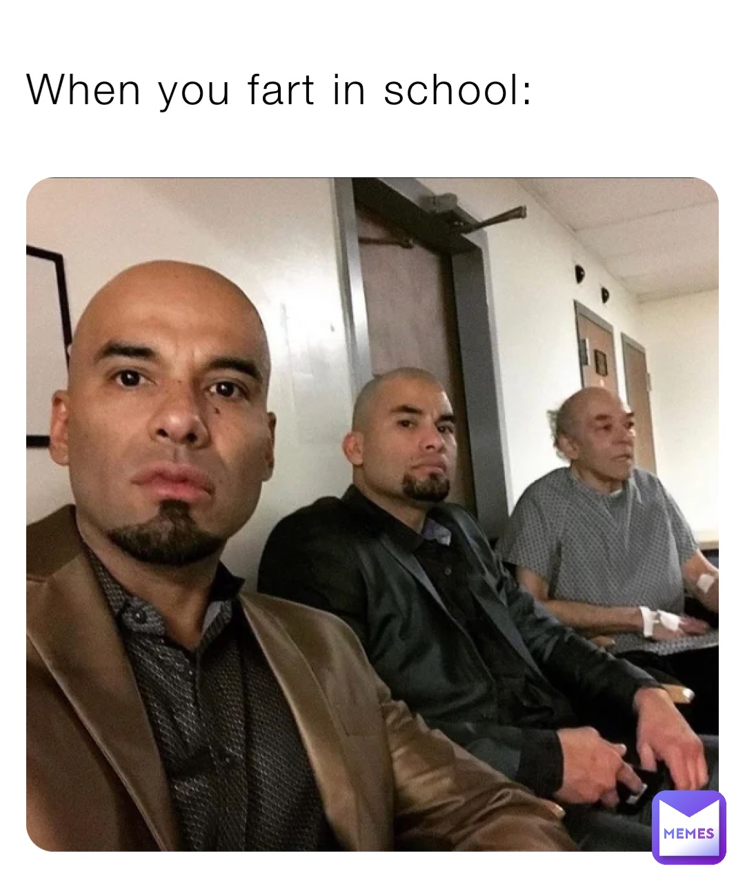 When you fart in school: