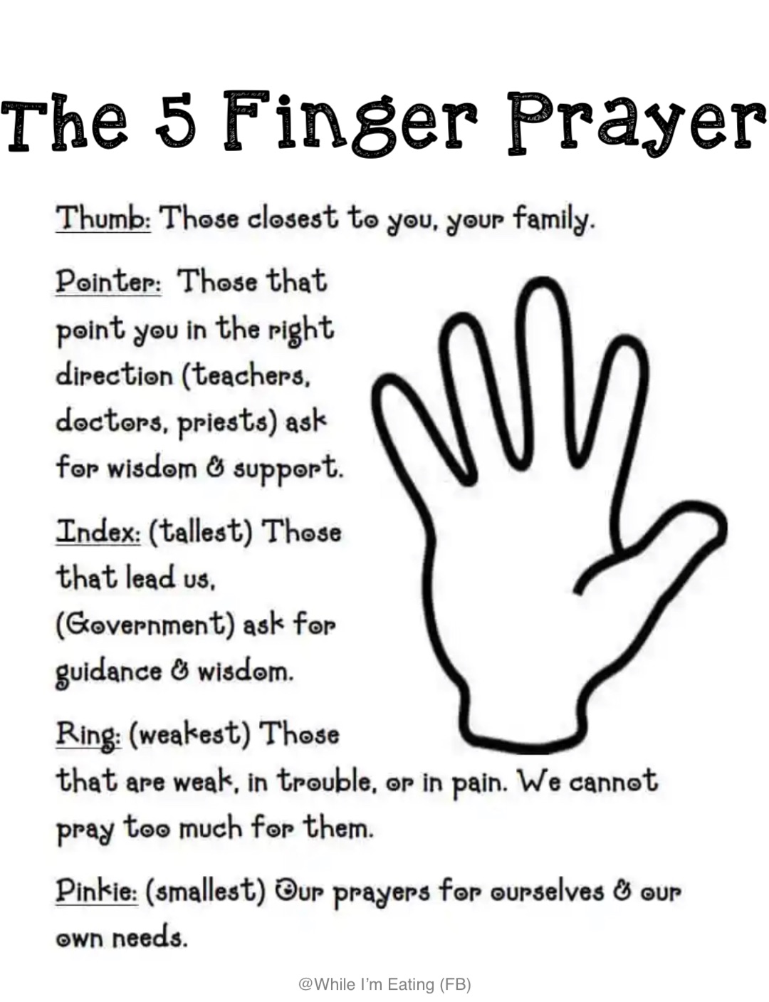 The 5 Finger Prayer | @Biscuits_McV | Memes