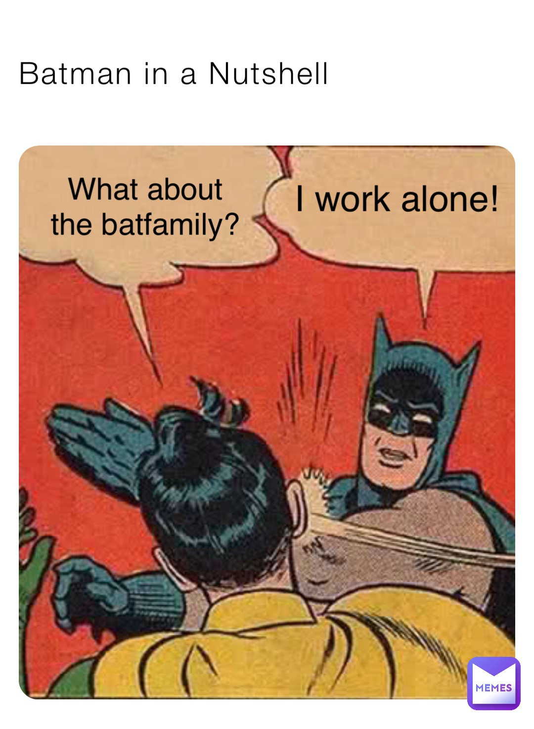 Batman in a Nutshell I work alone! What about
the batfamily?