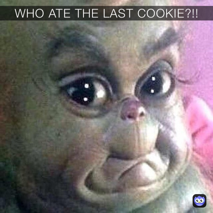 WHO ATE THE LAST COOKIE?!!