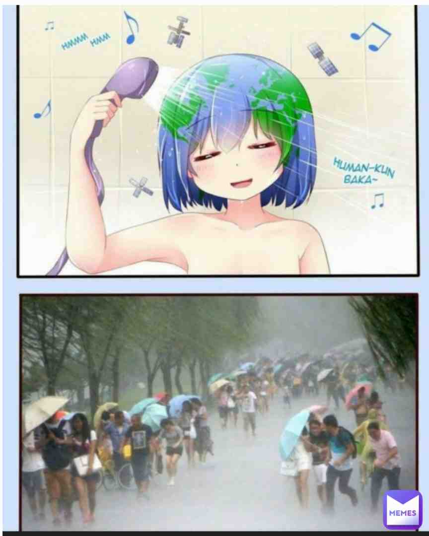 She bathin