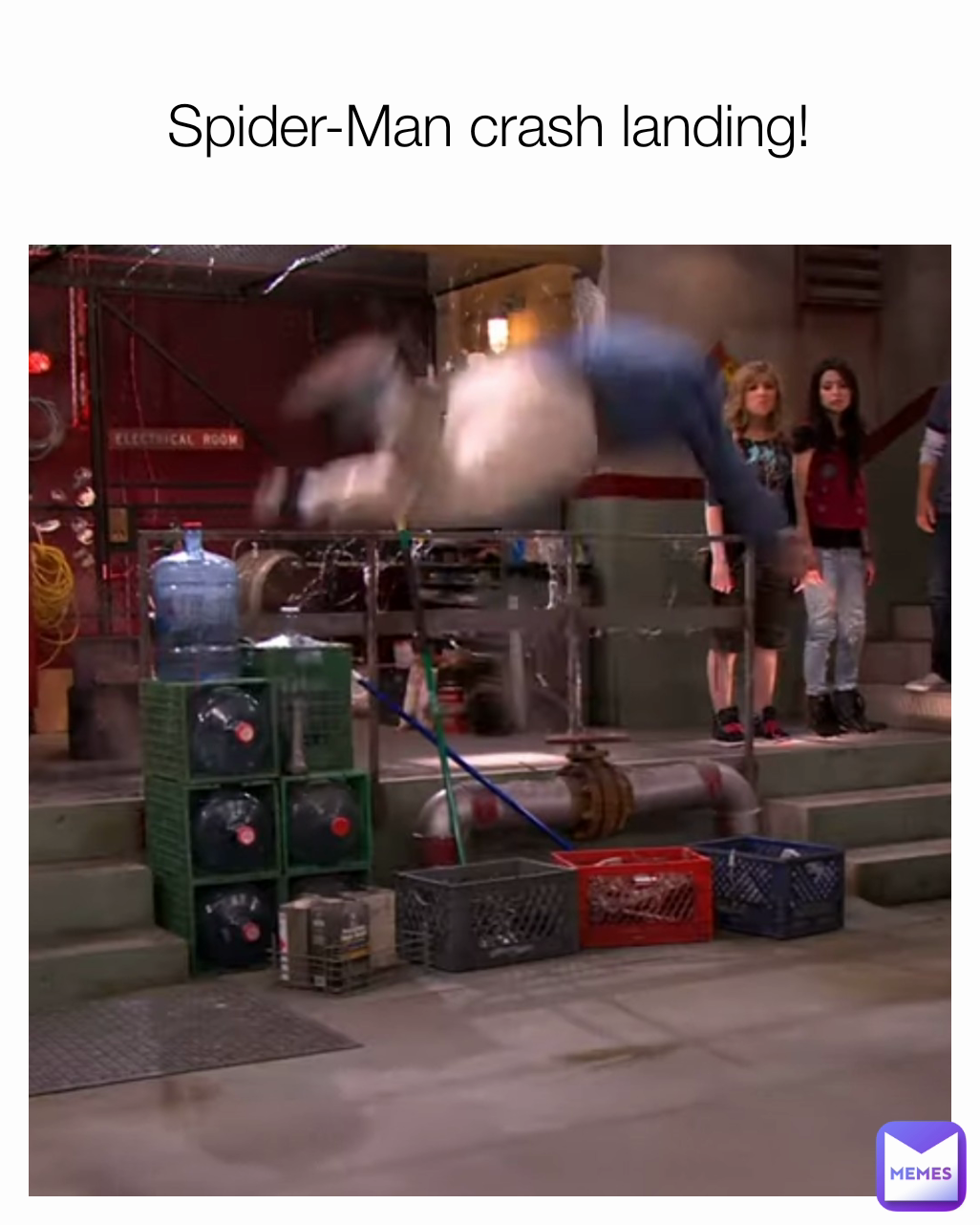 SpiderMan crash landing! emueller10255 Memes