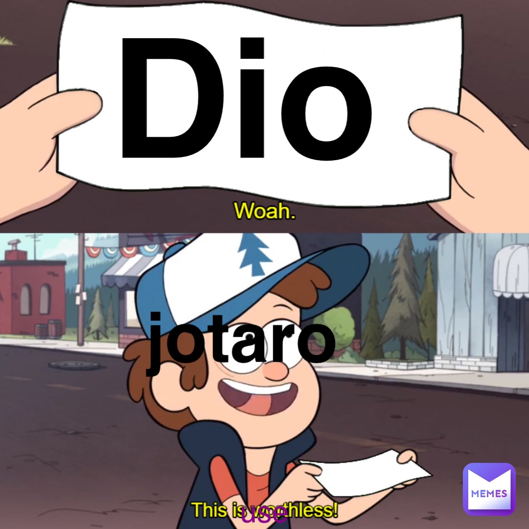 use jotaro Dio