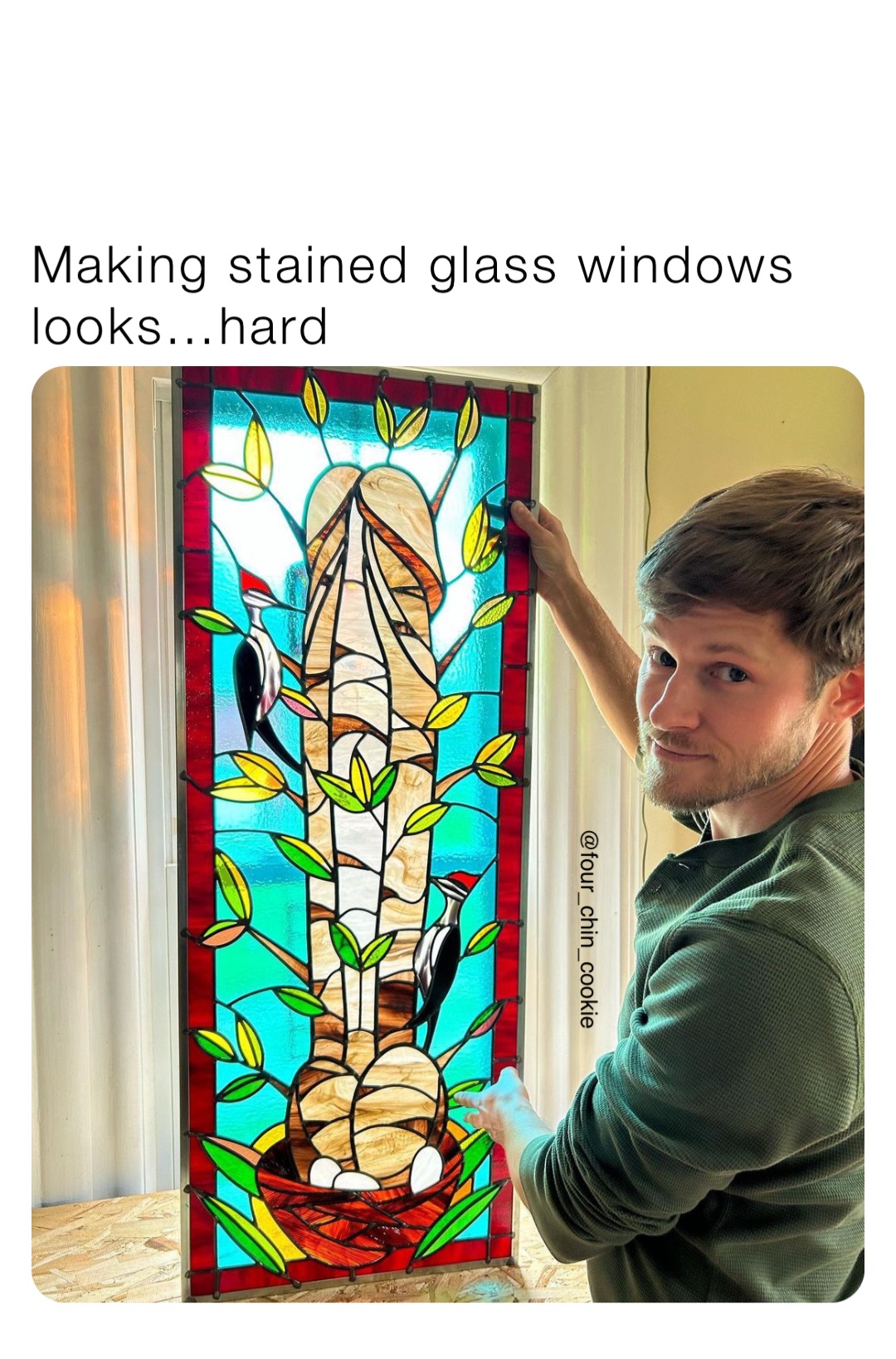 Making stained glass windows looks…hard