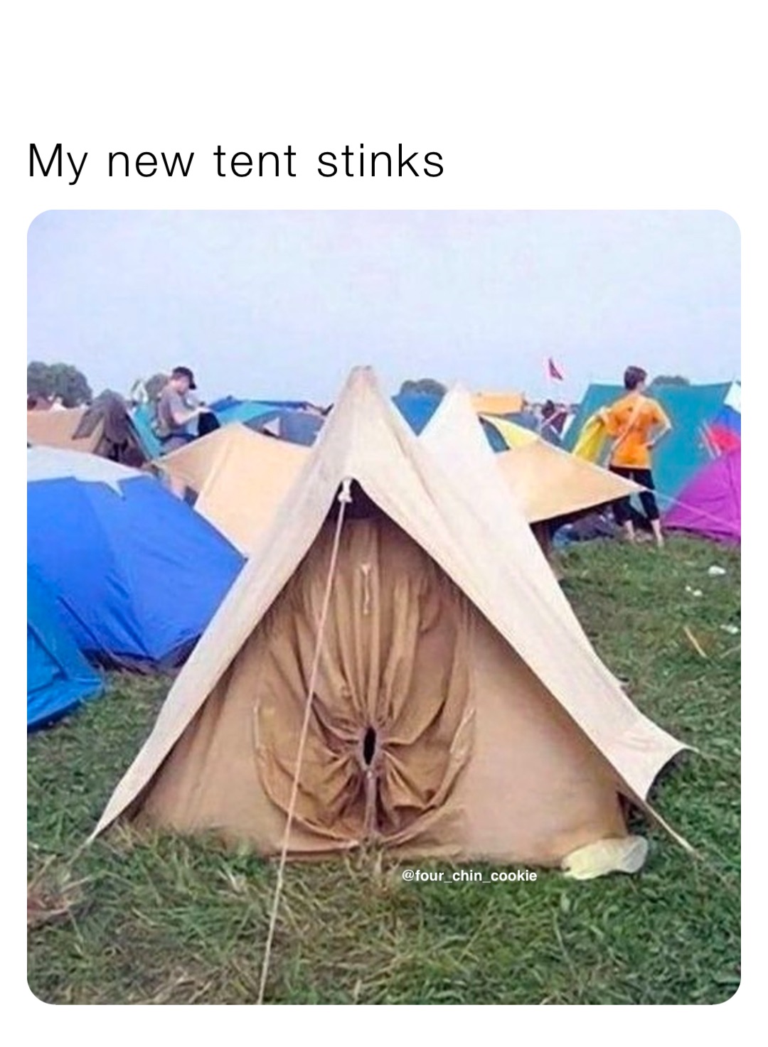 My new tent stinks