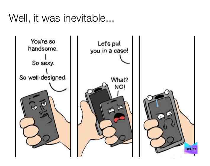When you like your phone pretty much and you’ll definitely broke it if it’s not with case... #iphone #phone #smartphone #case #phonecase #inevitable #truestory
