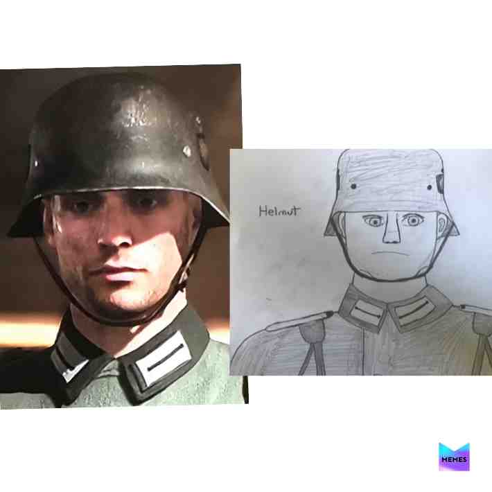 Helmuts wearing helmets