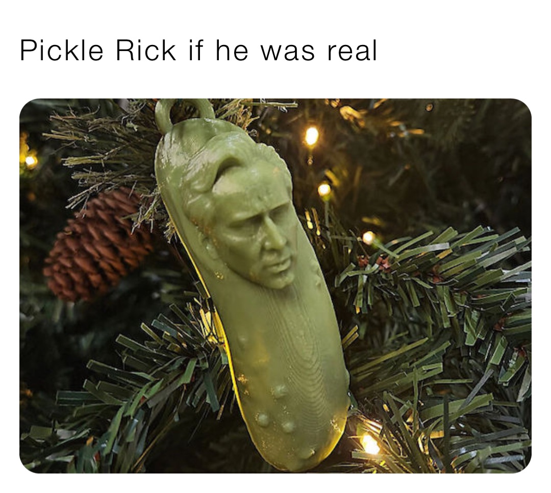 Pickle Rick if he was real