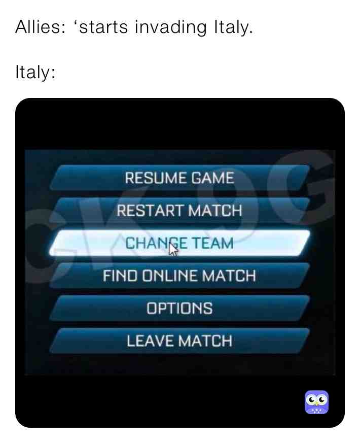 Poor show from Italy.   #wwii