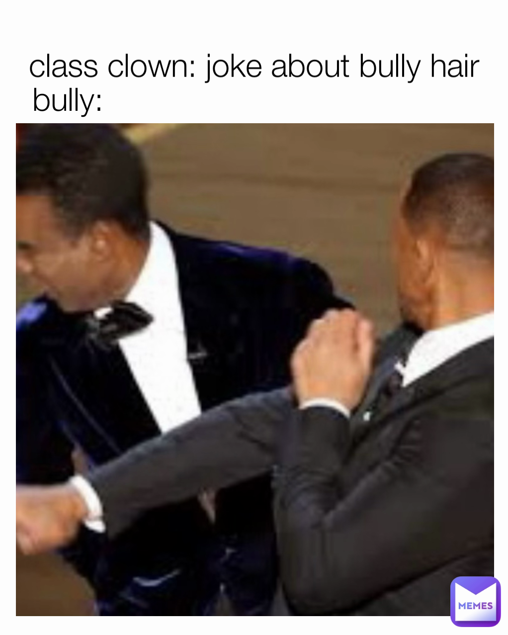 class clown: joke about bully hair bully:
