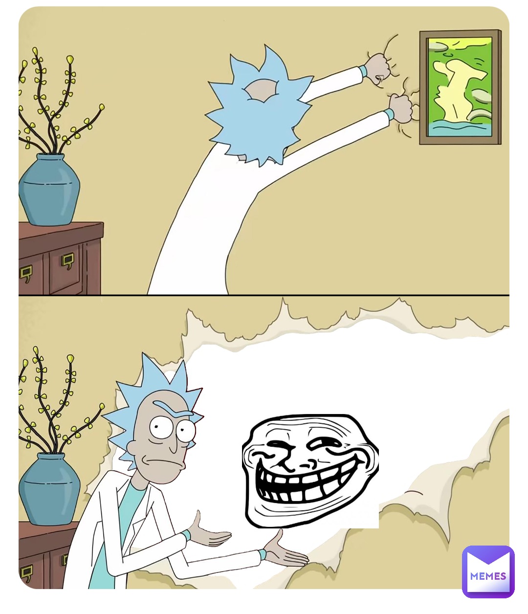 Rick Rips the Wallpaper